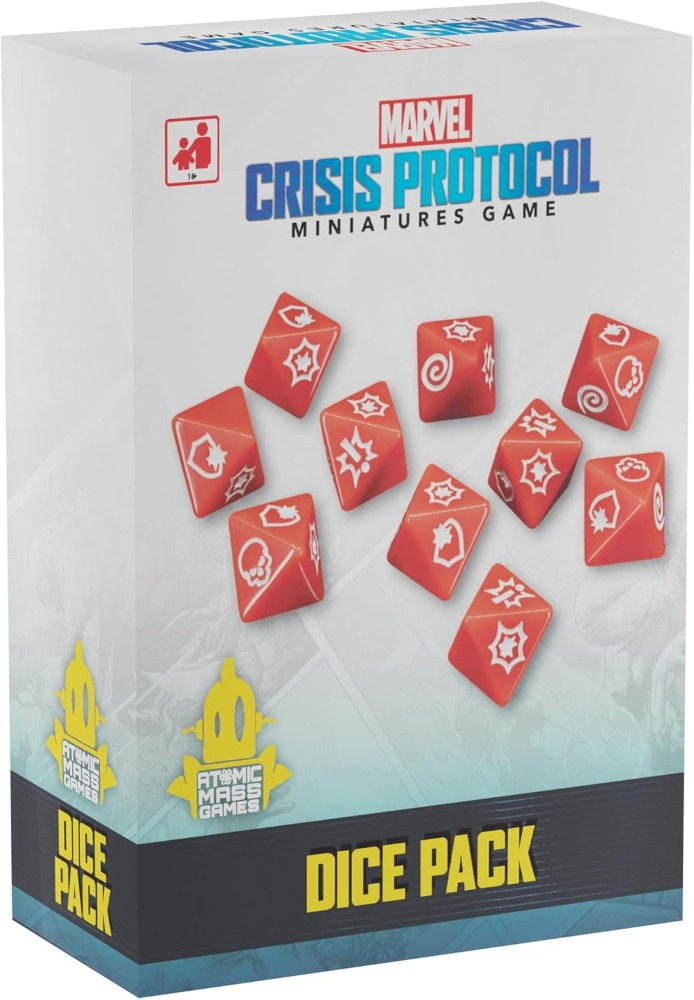 Boîte Marvel: Crisis Protocol – paquet de 10 dés