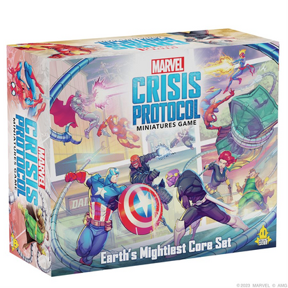 Marvel: Crisis Protocol — Earth's Mightiest Core Set, boîte de base en anglais