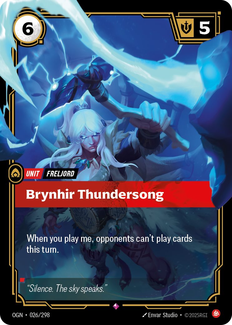 Brynhir Thundersong (OGN-26) – Riftbound [Foil]