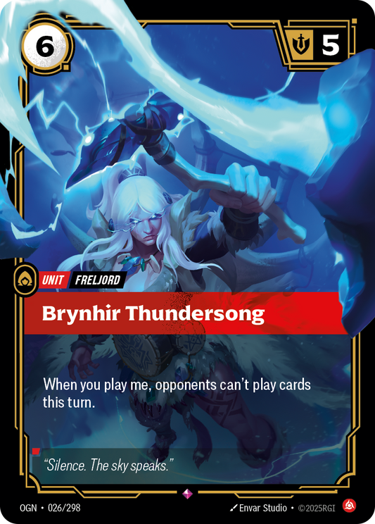 Brynhir Thundersong (OGN-26) – Riftbound [Foil]