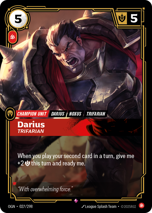 Darius, Trifarian (OGN-27) – Riftbound [Foil]