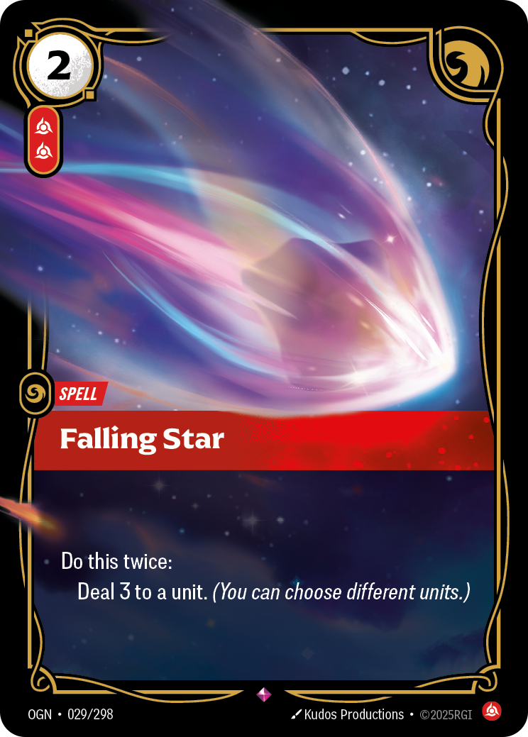 Falling Star (OGN-29) – Riftbound [Foil]