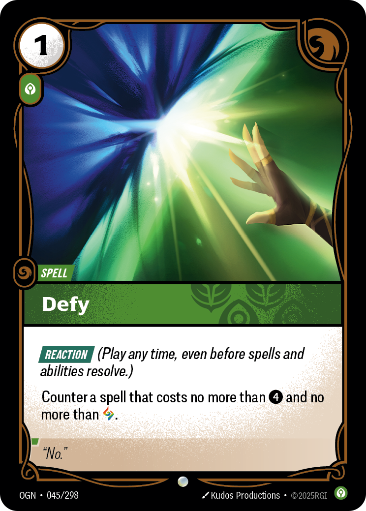 Defy (OGN-45) – Riftbound