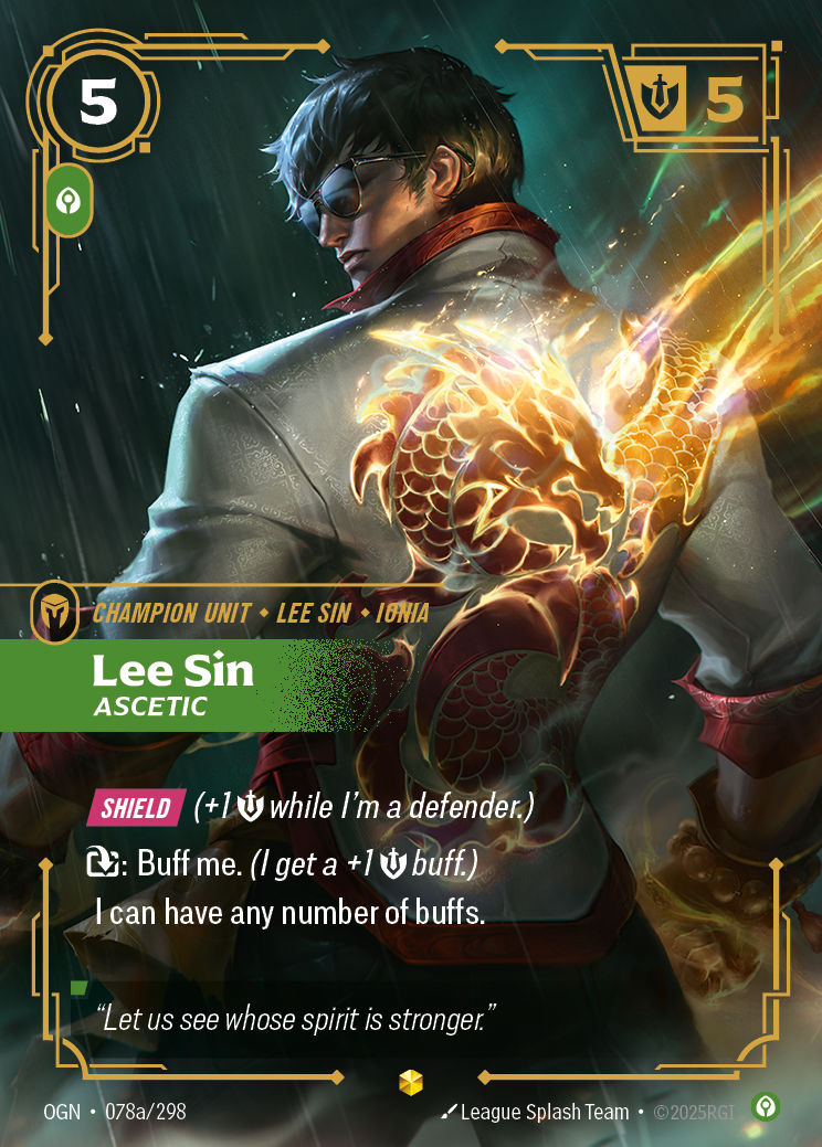 Lee Sin, Ascetic (OGN-78) – Riftbound [Foil]