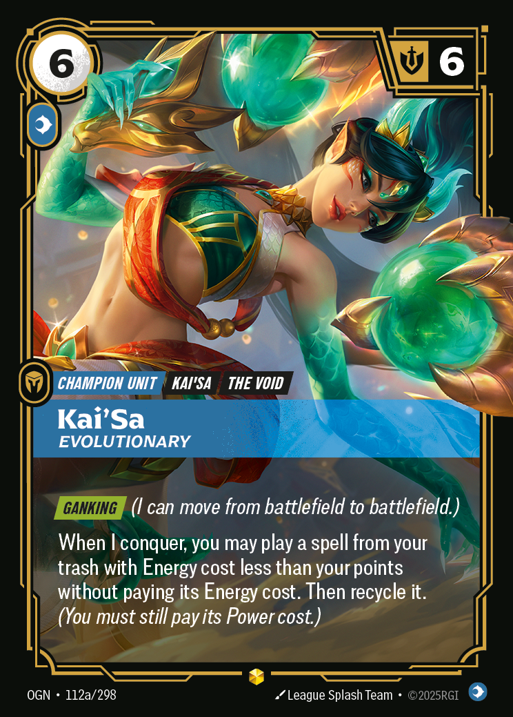 Kai'Sa, Evolutionary (OGN-112) – Riftbound [Foil]