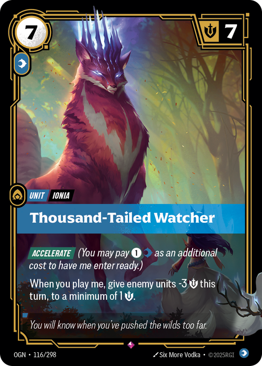 Thousand-Tailed Watcher (OGN-116) – Riftbound [Foil]