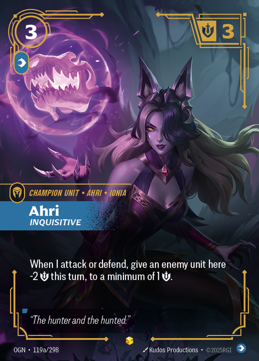Ahri, Inquisitive (OGN-119) – Riftbound [Foil]