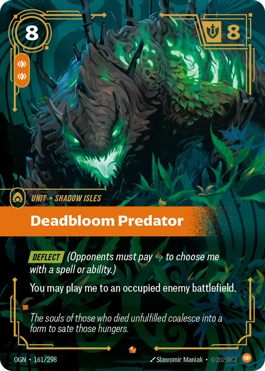 Deadbloom Predator (OGN-161) – Riftbound [Foil]