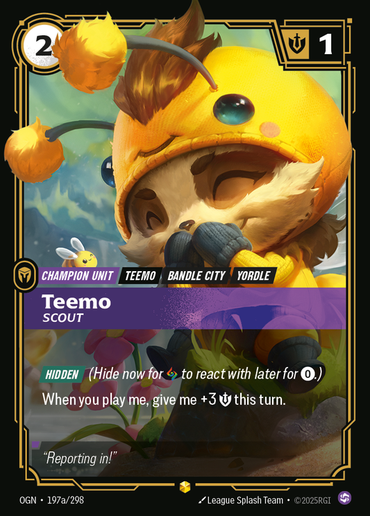 Teemo, Scout (OGN-197) – Riftbound [Foil]