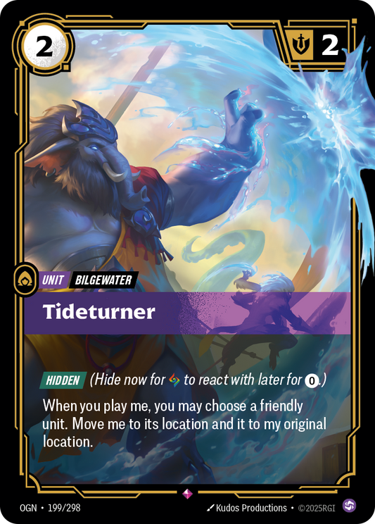 Tideturner (OGN-199) – Riftbound [Foil]