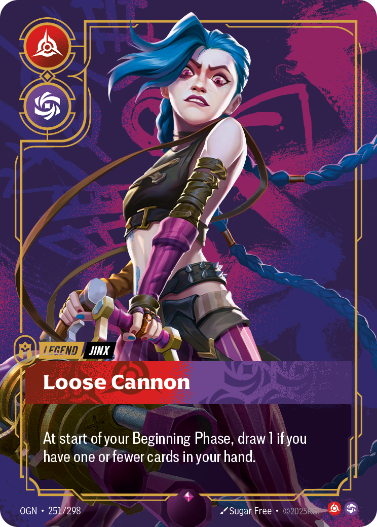 Loose Cannon (OGN-251) – Riftbound [Foil]