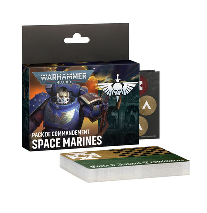 Pack de Commandement Space Marines – cartes et pions