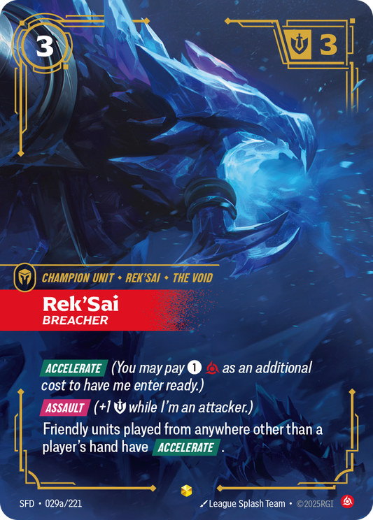 Rek'Sai, Breacher (SFD-29) – Riftbound [Foil]