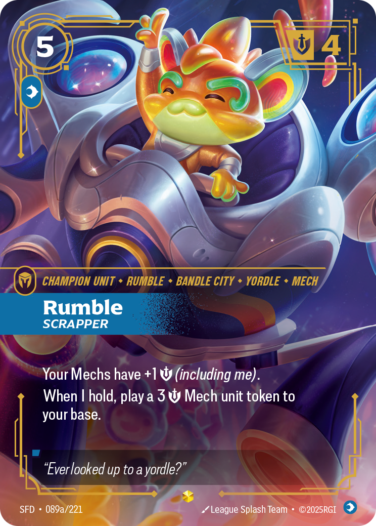 Rumble, Scrapper (SFD-89) – Riftbound [Foil]