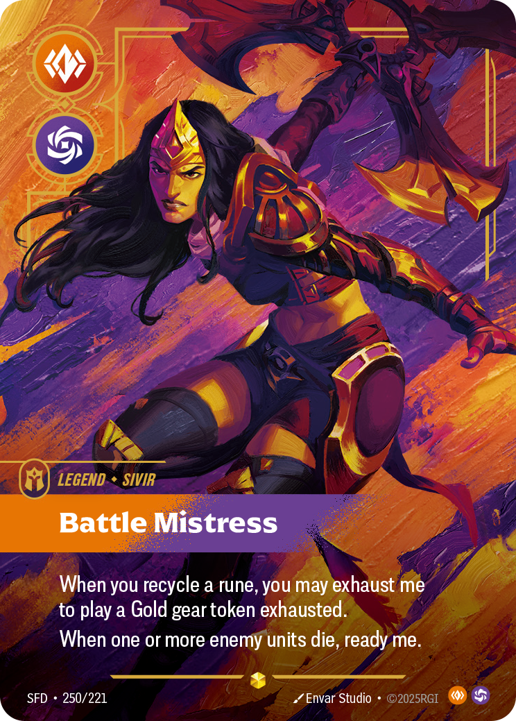 Battle Mistress (SFD-250) – Riftbound [Foil]