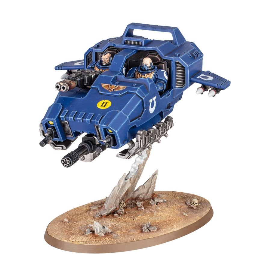 Space Marines Land Speeder – véhicule peint Warhammer 40,000