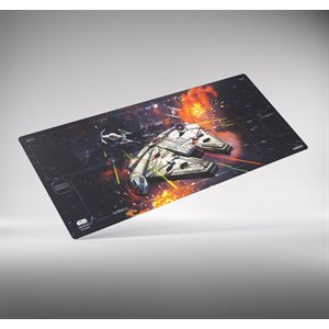 Tapis Star Wars: Unlimited Xtra-Wide Millennium Falcon avec zones de jeu