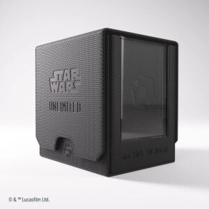 Boîtier Gamegenic Star Wars Unlimited Twin Suns Deck Pod noir fermé