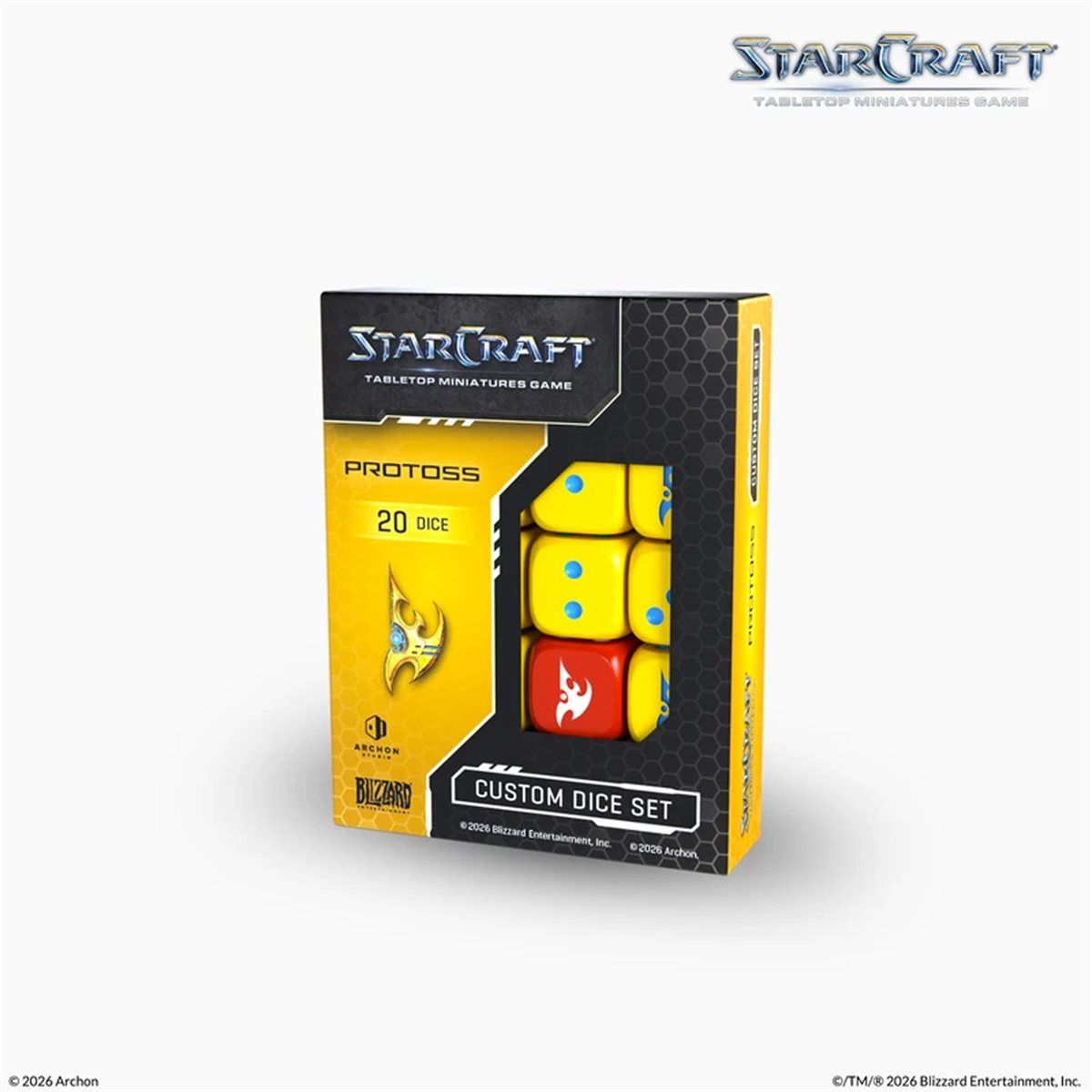 StarCraft Protoss Custom Dice Set – boîte