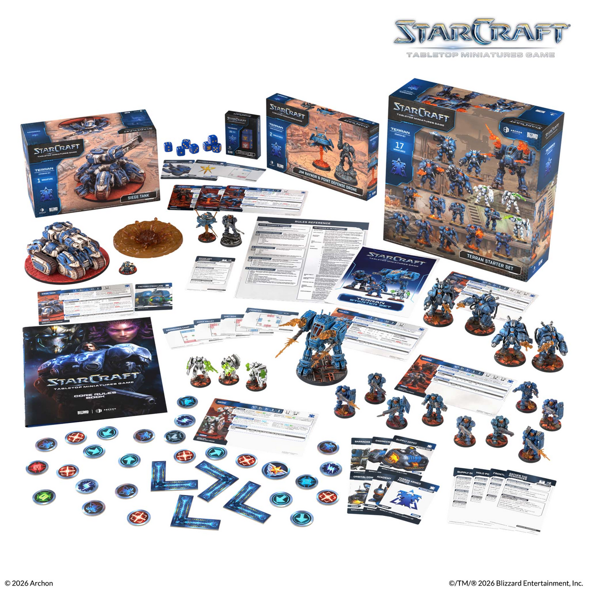 StarCraft Terran Bundle – figurines et accessoires inclus