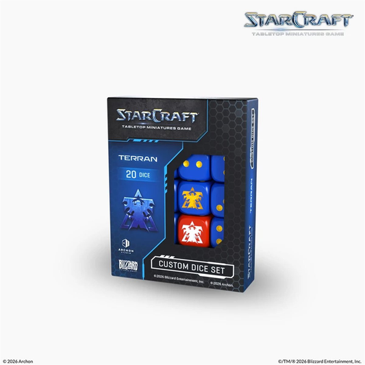 StarCraft Terran Custom Dice Set – boîte