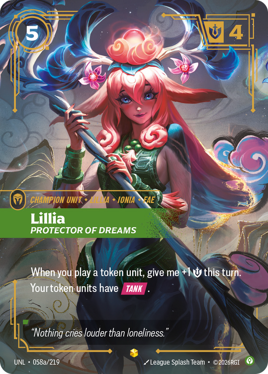 Lillia, Protector of Dreams (UNL-58) – Riftbound [Foil]