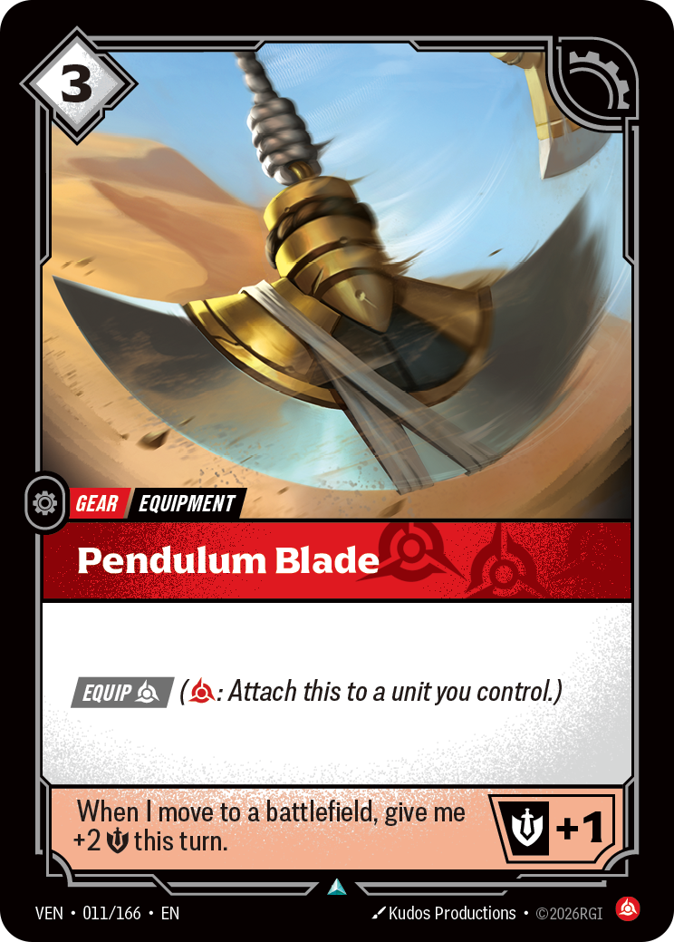 Pendulum Blade (VEN-11) – Riftbound [Foil]