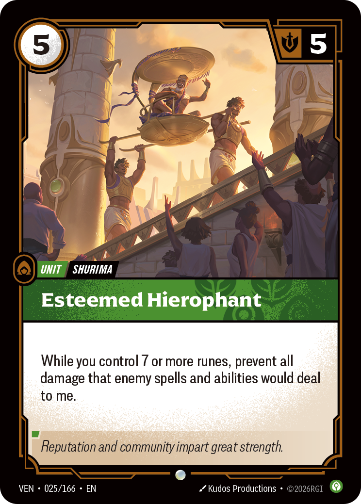 Esteemed Hierophant (VEN-25) – Riftbound