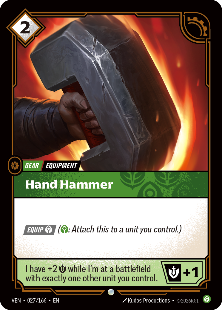 Hand Hammer (VEN-27) – Riftbound [Foil]