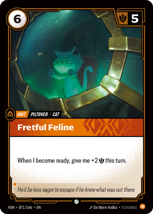 Fretful Feline (VEN-71) – Riftbound [Foil]