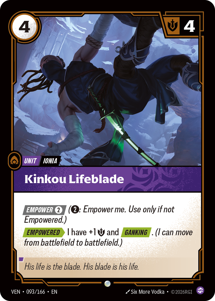 Kinkou Lifeblade (VEN-93) – Riftbound [Foil]